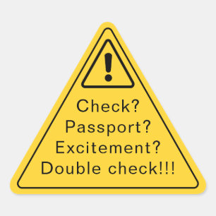 Funny Party Warning Sticker   Yellow Caution Sign 