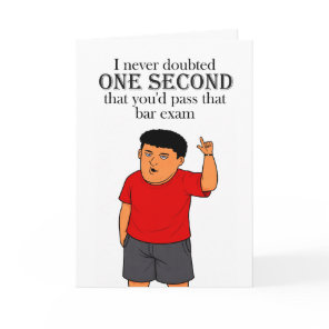 funny pass the bar exam congratulations card