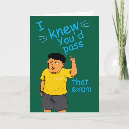 funny Passed the bar exam card