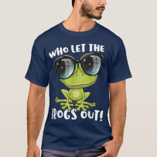 Funny Passover Who Let The Frogs Out Jewish Seder T-Shirt