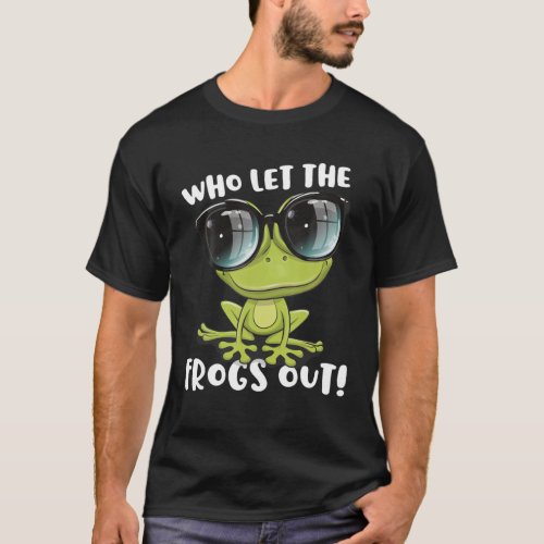 Funny Passover Who Let The Frogs Out Jewish Seder T_Shirt