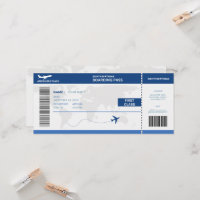 Funny passport, boarding pass ticket 8th birthday