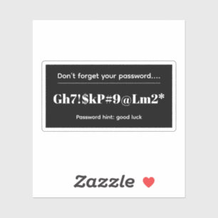 Funny Password Sticker
