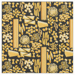 funny pasta print noodles pattern  fabric