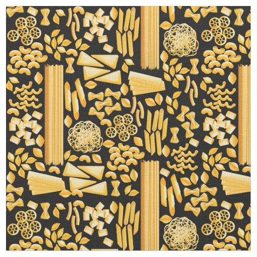 funny pasta print noodles pattern  fabric