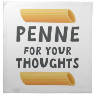 Funny Pasta Pun Cloth Napkin
