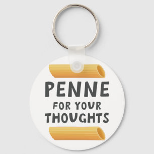 Funny Pasta Pun Keychain