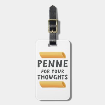 Funny Pasta Pun Luggage Tag by OblivionHead at Zazzle