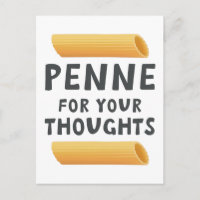 Funny Pasta Pun Postcard