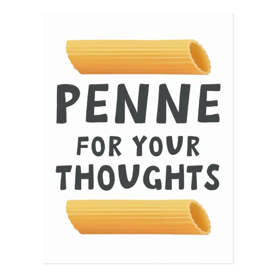 Funny Pasta Pun Postcard