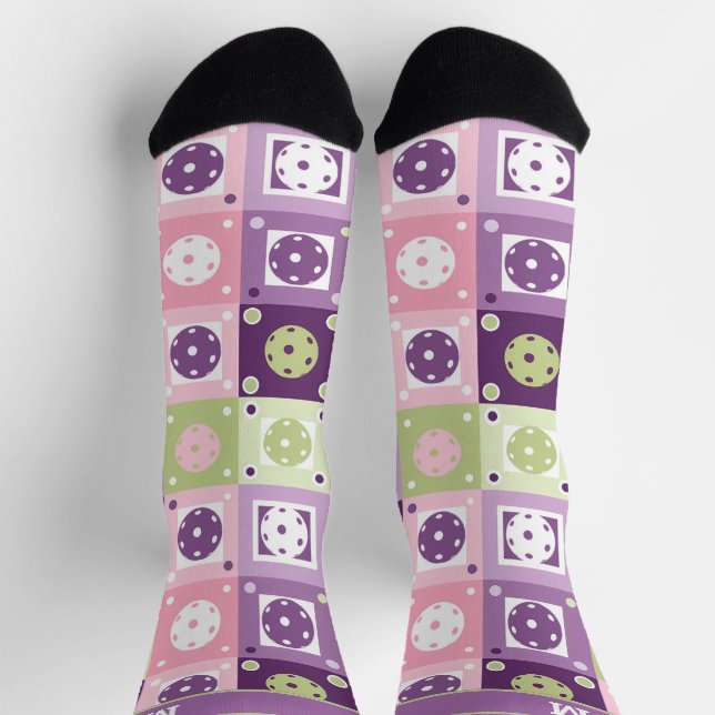 Funny pastel colors  Pickleball  Socks (Top)