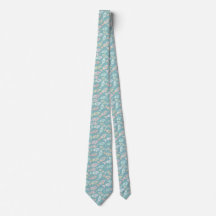 Funny Pastel Fishbone Neck Tie
