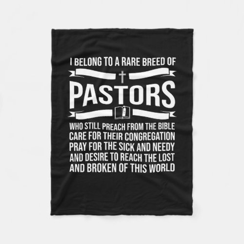 Funny Pastor Appreciation Gift Christian Preacher Fleece Blanket