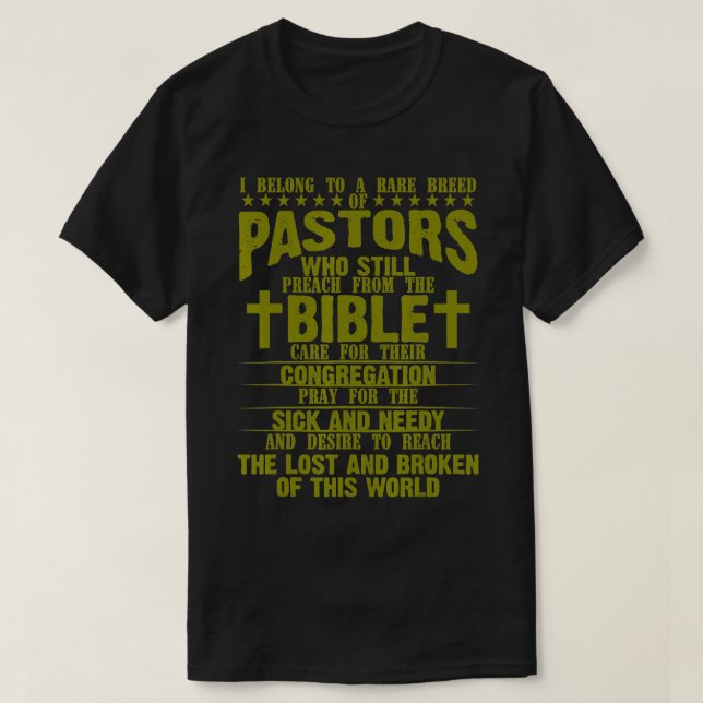 Funny Pastor Appreciation Gift Christian Preacher  T-Shirt (Design Front)