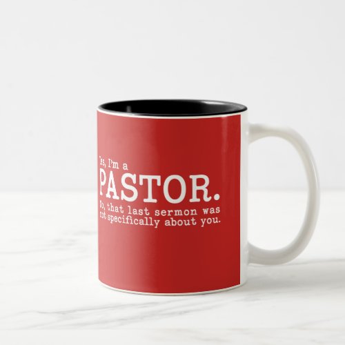 Funny Pastor Appreciation Gift Mug