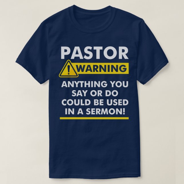 Funny Pastor Biblical Clothing For Adults Preacher T-Shirt (Design Front)