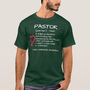 Funny Pastor Definition  Religious Gift T-Shirt