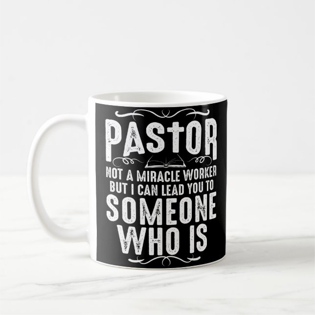 Funny Pastor Gift For Men Cool Christian Church Ap Coffee Mug (Left)