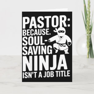 Funny Pastor Humor Christian Faith Leadership Joke Card