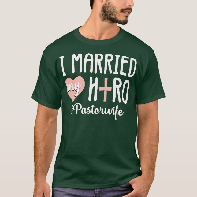 Funny Pastor Wife Christian Church Appreciation T-Shirt (Front)