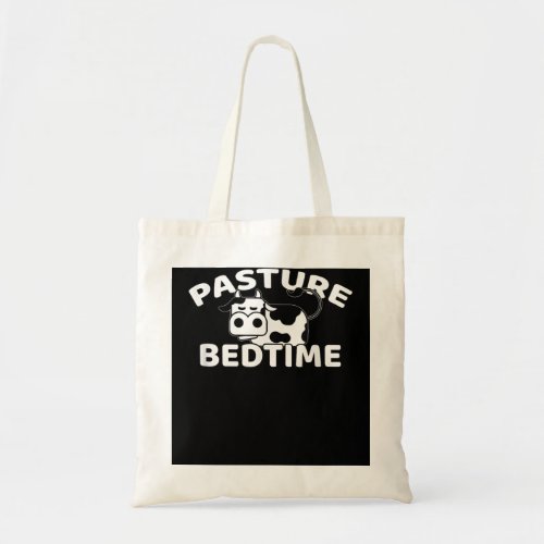 Funny Pasture Bedtime Cute Cow Pajamas PJ Sleep Gi Tote Bag
