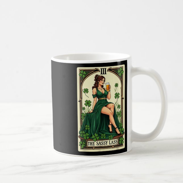 Funny Patricks Day The Sy L Tarot Card Uni  Coffee Mug (Right)