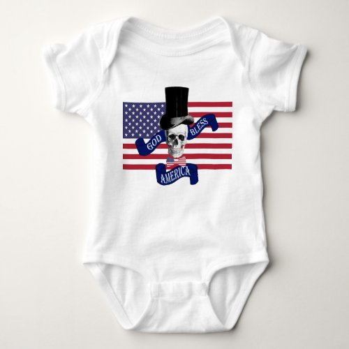 Funny patriotic american baby bodysuit
