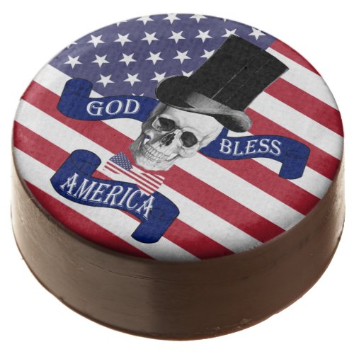 Funny patriotic American flag Chocolate Covered Oreo