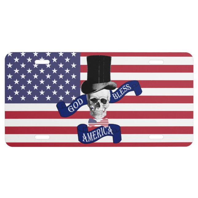 Funny patriotic American License Plate (Front)