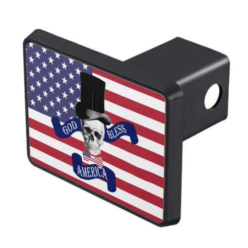 Funny patriotic American Trailer Hitch Cover
