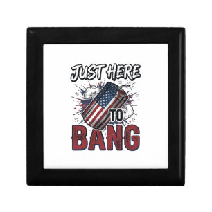 Funny Patriotic Firecracker Vintage 4th of July Sh Gift Box