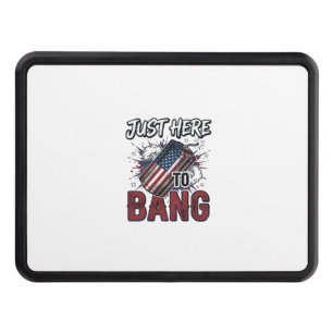 Funny Patriotic Firecracker Vintage 4th of July Sh Hitch Cover