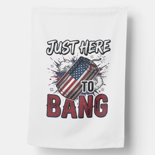 Funny Patriotic Firecracker Vintage 4th of July Sh House Flag