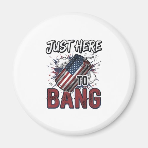 Funny Patriotic Firecracker Vintage 4th of July Sh Magnet