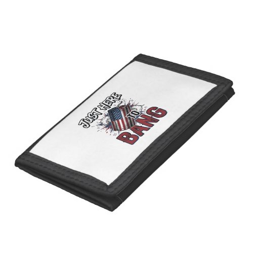 Funny Patriotic Firecracker Vintage 4th of July Sh Trifold Wallet
