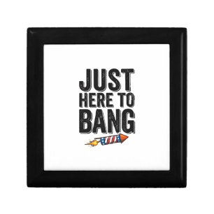 Funny Patriotic Firework Bang Vintage Shirt Design Gift Box