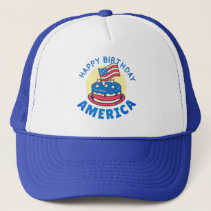 Funny Patriotic Greeting USA Country Trucker Hat