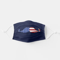 Funny Patriotic Mustache Cloth Face Mask