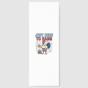 Funny Patriotic Rooster Fireworks Beer Shirt Desig Bookmarks