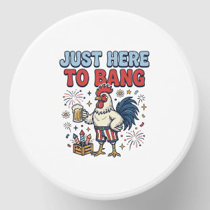 Funny Patriotic Rooster Fireworks Beer Shirt Desig Mini Candle Favors