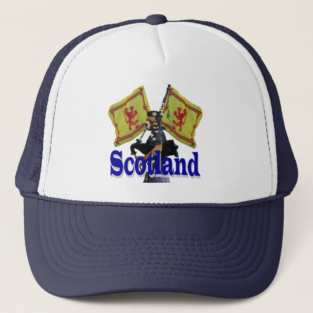 Funny patriotic scottish trucker hat (Front)
