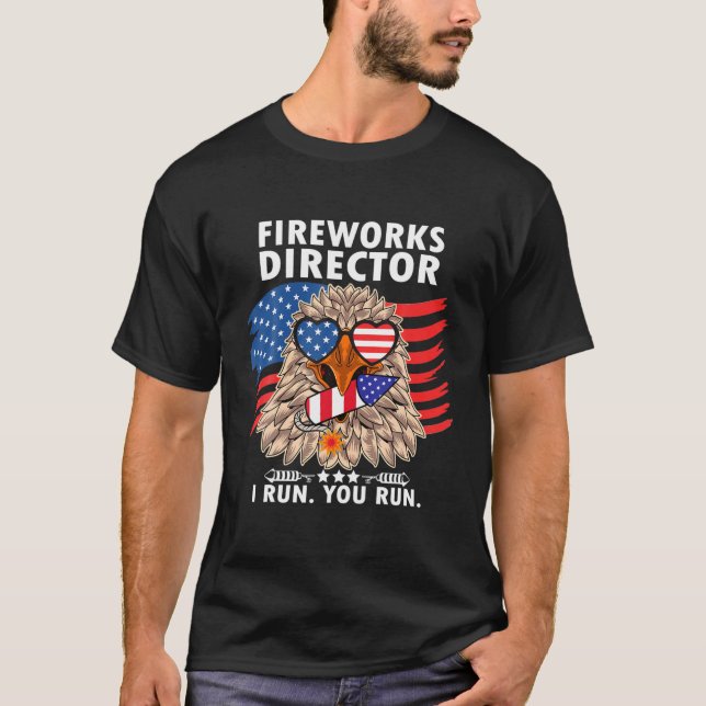 Funny Patriotics Pride Eagle Usa Flag 4Th Of July T-Shirt (Front)