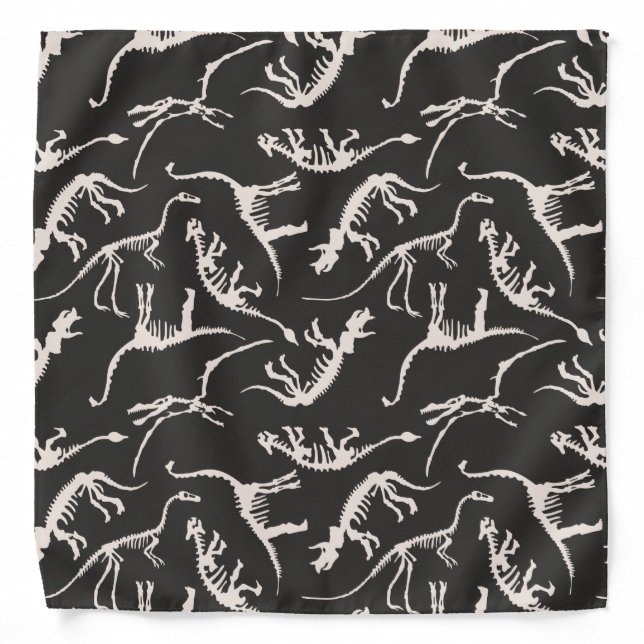 Funny pattern dino comic dinosaur bandana (Front)