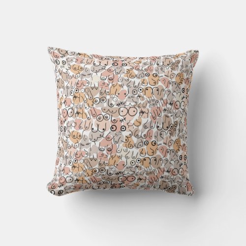 funny pattern wife husband throw pillow