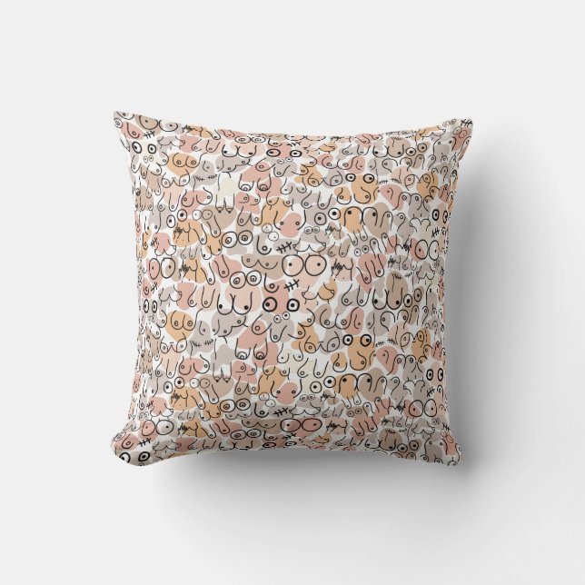 funny pattern wife husband throw pillow (Front)