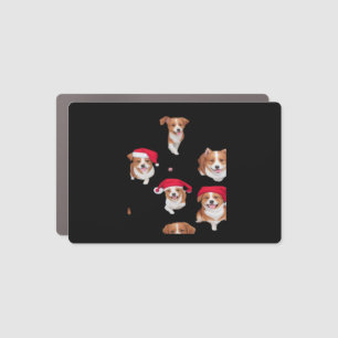 funny patterns christmas yule yuletide Classic T-S Car Magnet