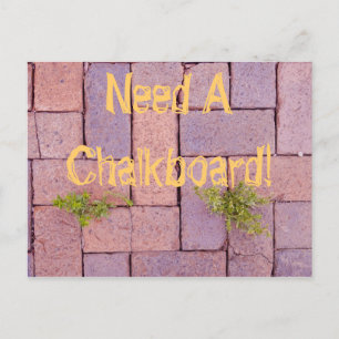 Funny Paving Stones Weeds Walkway Photo Postcard