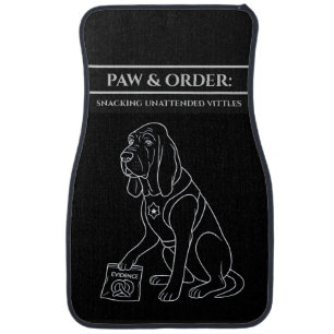 Funny Paw & Order: SUV Cute Bloodhound Car Mats