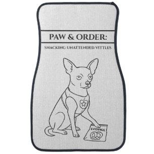 Funny Paw & Order: SUV Cute Chihuahua Car Mats