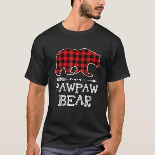 Funny Pawpaw Bear Matching Family Christmas Bear R T_Shirt